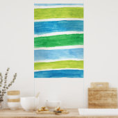 Poster d'impression d'art Sea Stripes (Cuisine)