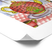 Poster d'impression d'Art Teapot Cat (Coin)