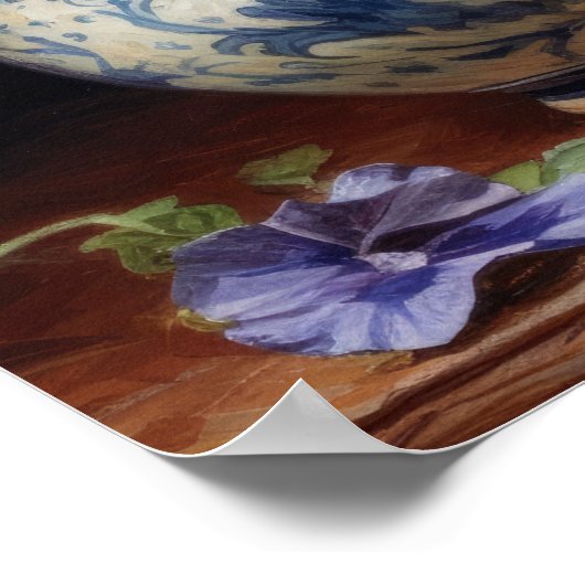 Poster d'impression d'art violet pétunia (Coin)