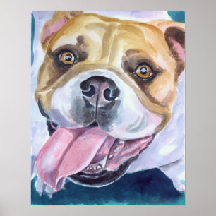 Poster d'impression de Bulldog anglais