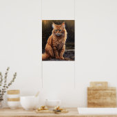 Poster d'impression de chats somaliens mous (Cuisine)