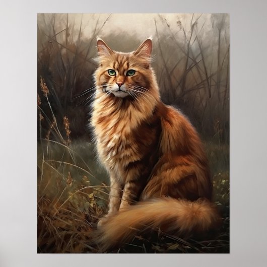 Poster d'impression de chats somaliens mous (Devant)