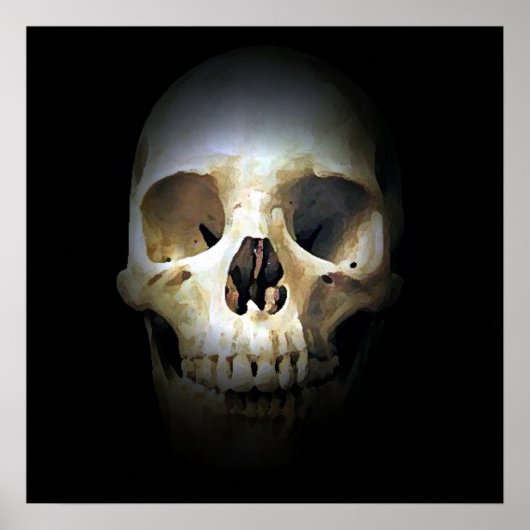 Poster d'impression de crâne - Affiches de crânes (Devant)