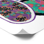 poster d'impression de fleurs botaniques EA Séguy (Coin)