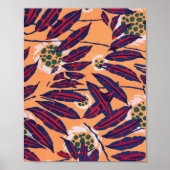 poster d'impression de fleurs botaniques EA Séguy (Devant)