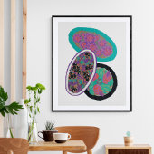 poster d'impression de fleurs botaniques EA Séguy