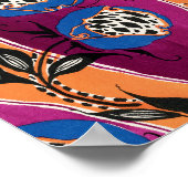 poster d'impression de fleurs botaniques EA Séguy (Coin)