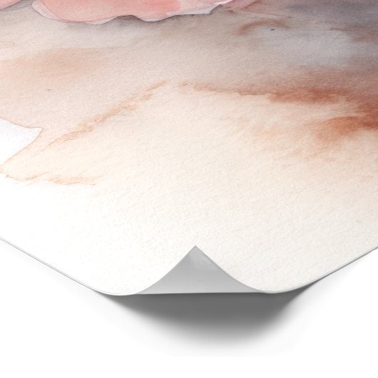 Poster d'impression de fleurs de cerisier (Coin)