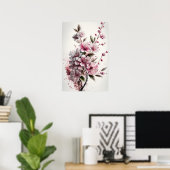 Poster d'impression de fleurs de cerisier (Bureau à domicile)