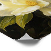 Poster d'impression de fleurs de Gardenias jaunes (Coin)