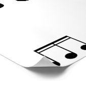 Poster d'impression de guitare électrique noir bla (Coin)