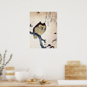Poster d'impression de hibou chinois antique (Cuisine)
