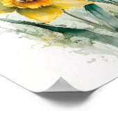 Poster d'impression de jonquilles jaunes (Coin)