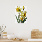 Poster d'impression de jonquilles jaunes (Cuisine)