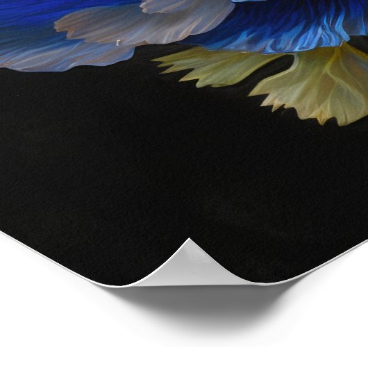 Poster d'impression de l'affiche bleu (Coin)