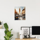 Poster d'impression de l'aquarelle Marrakech Maroc (Bureau à domicile)
