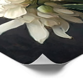 Poster d'impression de l'art à la floraison blanch (Coin)