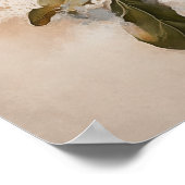 Poster d'impression de l'Art blanc Fleurs de coton (Coin)
