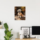 Poster d'impression de l'art Chien Tzu (Bureau à domicile)