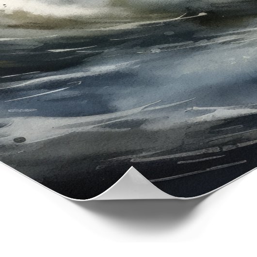 Poster d'impression de l'art côtier du phare (Coin)