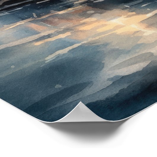 Poster d'impression de l'art côtier du phare (Coin)