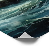 Poster d'impression de l'art côtier du phare (Coin)