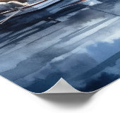 Poster d'impression de l'art côtier du phare (Coin)