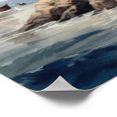 Poster d'impression de l'art côtier du phare (Coin)