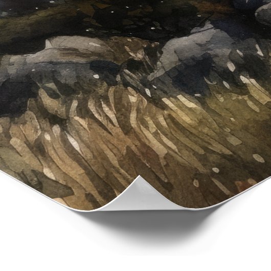 Poster d'impression de l'art côtier du phare (Coin)