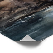 Poster d'impression de l'art côtier du phare (Coin)