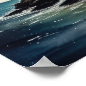 Poster d'impression de l'art côtier du phare (Coin)