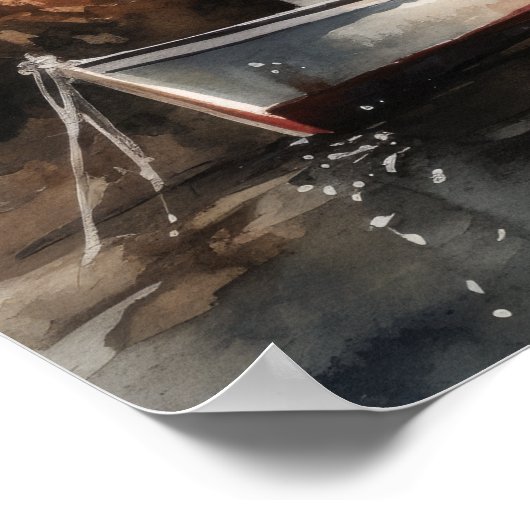 Poster d'impression de l'art côtier du phare (Coin)