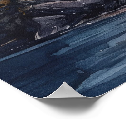 Poster d'impression de l'art côtier du phare (Coin)