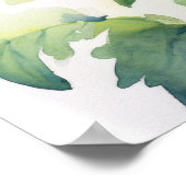 Poster d'impression de l'art Dahlia Rouge (Coin)