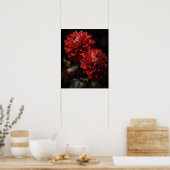 Poster d'impression de l'art Dahlia Rouge (Cuisine)