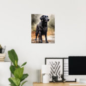 Poster d'impression de l'art de chien de l'outil d (Bureau à domicile)