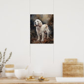 Poster d'impression de l'art de Chien Espagnol (Cuisine)