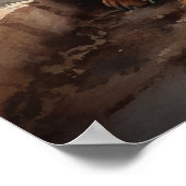 Poster d'impression de l'art de chien mignon Dachs (Coin)