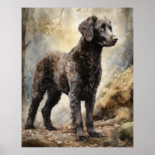 Poster d'impression de l'art de chien Retriever re (Devant)