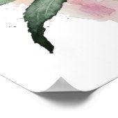 Poster d'impression de l'art de Conflowers roses (Coin)