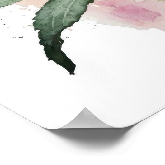 Poster d'impression de l'art de Conflowers roses (Coin)