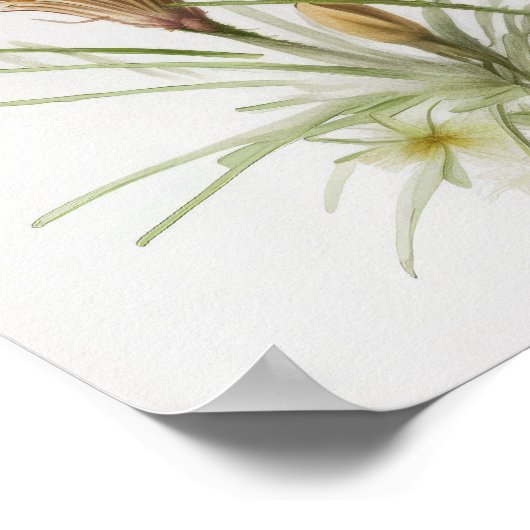 Poster d'impression de l'Art de Crocus Blanc (Coin)