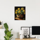 Poster d'impression de l'art de fleurs de sansy ja (Bureau à domicile)