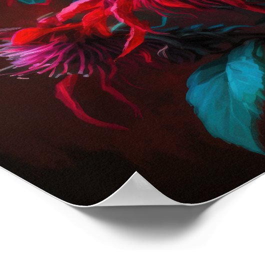 Poster d'impression de l'art de la fleur d'abeille (Coin)