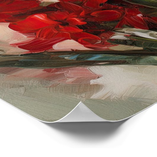 Poster d'impression de l'art de la fleur Red Hyaci (Coin)