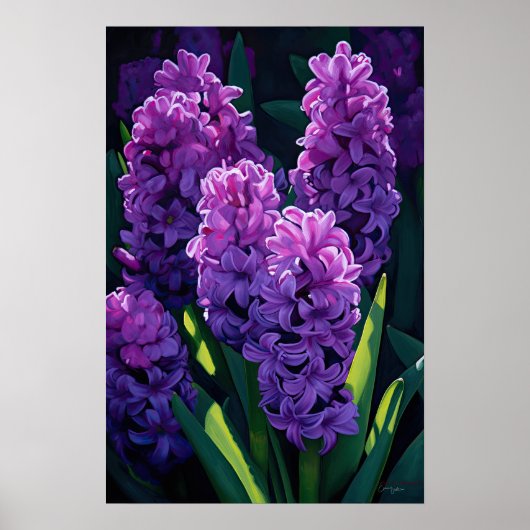 Poster d'impression de l'art de la floraison viole (Devant)