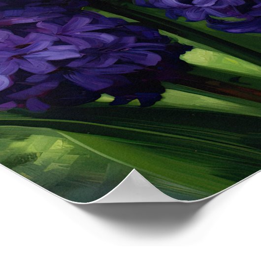 Poster d'impression de l'art de la floraison viole (Coin)