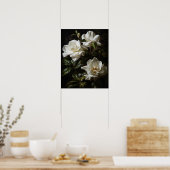 Poster d'impression de l'art de la Gardenia blanch (Cuisine)