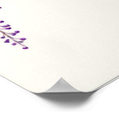 Poster d'impression de l'art de la glycine violett (Coin)