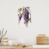 Poster d'impression de l'art de la glycine violett (Cuisine)